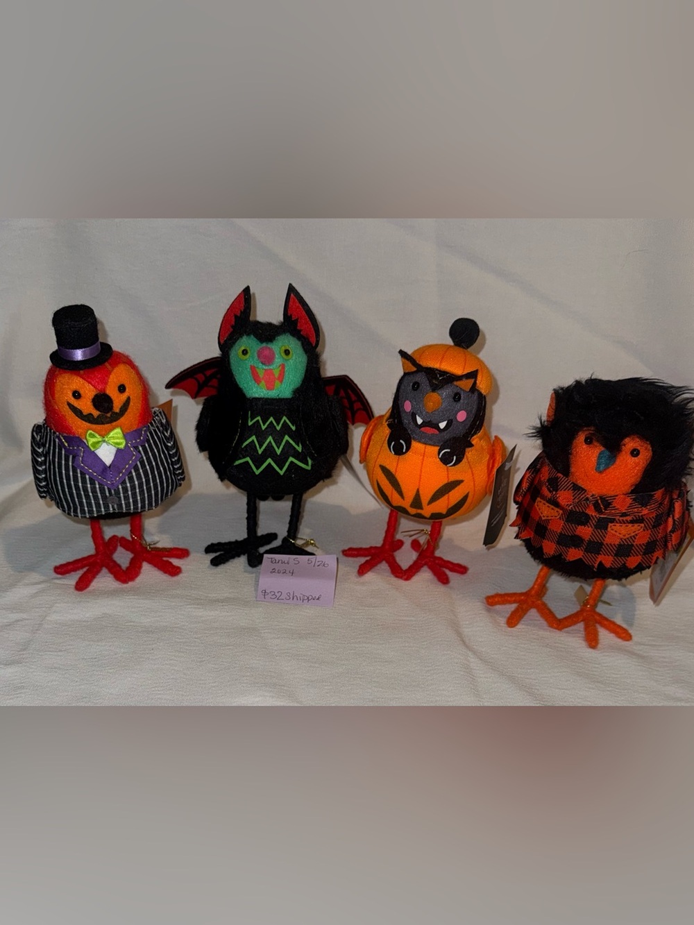 2025 Halloween Hyde and EEK! Featherly Friends Gordon Batrick Pawson Moony